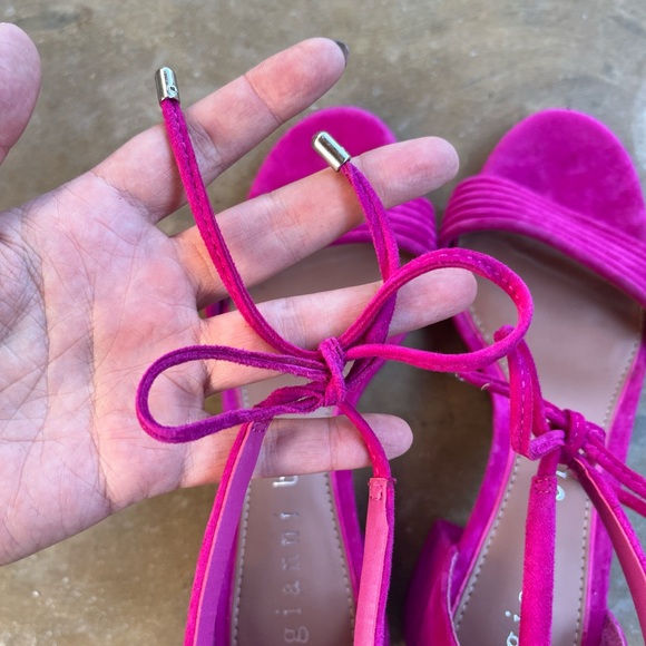 GIANNA BINI FUSCIA MODERN ANKLE BOW HEEL - Picture 7 of 7